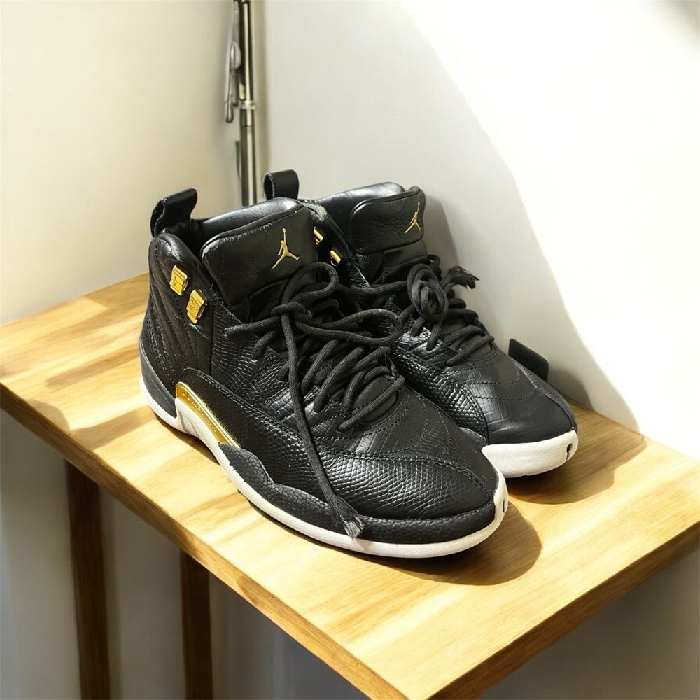 Jordan Shoes Air Jordan Retro Reptile Black Gold Sneakers Size Women's 8.5